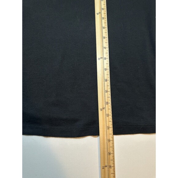 Lauren Ralph Lauren Black Short Sleeve Shirt Gold Button Women's Plus‎ 1X - Picture 9 of 10